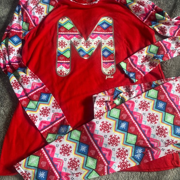 Justice Christmas Jammies M size 20 - Picture 2 of 3